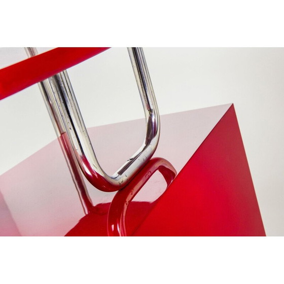 Image 1 of Vintage rood Bauhaus bureau, Duitsland jaren 1930