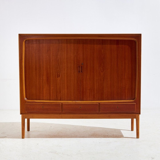 Image 1 of Vintage dressoir van teak en beuken, Denemarken 1960