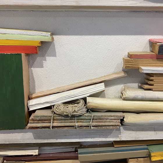 Image 1 of Frans Drummen - Kunstobject "Boekenkast"