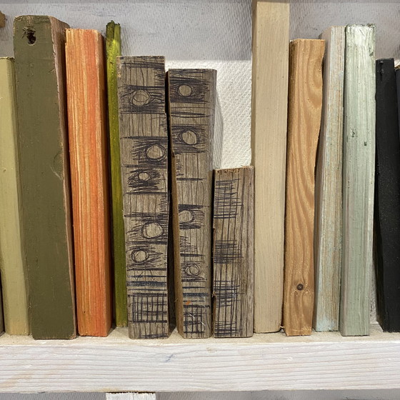 Image 1 of Frans Drummen - Kunstobject "Boekenkast"