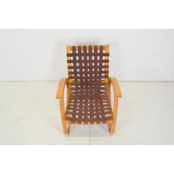 Image 1 of Vintage beukenhouten fauteuil van Jan Vaněk, Tsjecho-Slowakije jaren 1930