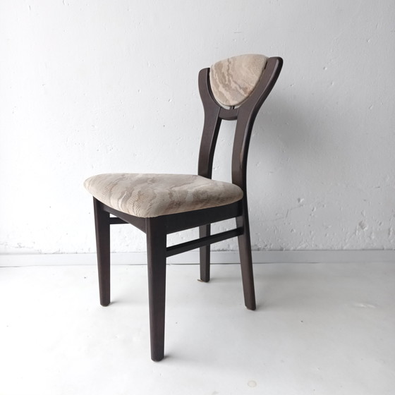 Image 1 of 4x Vintage brutalist eetkamerstoel