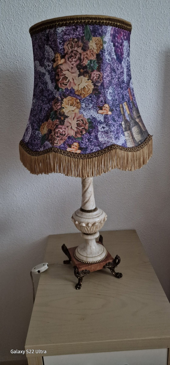 Image 1 of Vintage marmeren tafellamp