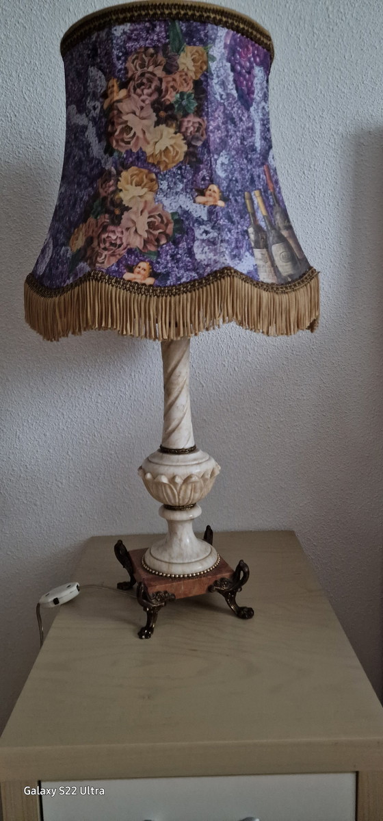 Image 1 of Vintage marmeren tafellamp