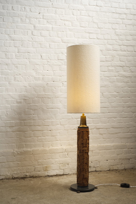 Image 1 of Vloerlamp op rol met behangprint