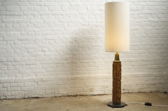 Image 1 of Vloerlamp op rol met behangprint