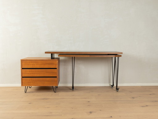 vintage uitschuifbaar bureau