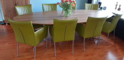 Eetkamerset Bert Plantagie 8 stoelen & Artifort tafel