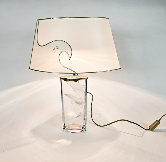 Image 1 of Nachtmann Leuchten design - Hollywood Regency stijl - kristal - tafellamp - West-Germany - 1975-2000