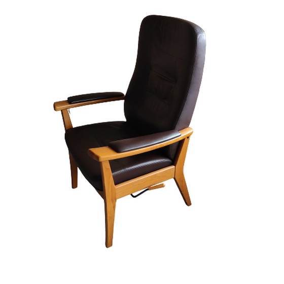 Image 1 of Design relaxfauteuil Farstrup type plus 5900 Bordeaux-rood leer