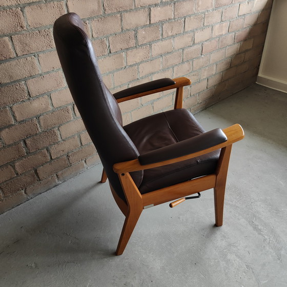 Image 1 of Design relaxfauteuil Farstrup type plus 5900 Bordeaux-rood leer