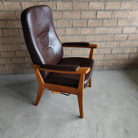Image 1 of Design relaxfauteuil Farstrup type plus 5900 Bordeaux-rood leer