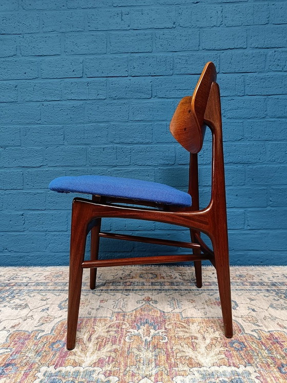 Image 1 of 4x Vintage Van Teeffelen Hamar Stoelen