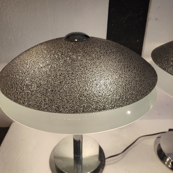 Image 1 of 2x Zijlstra set space-age lamp met mooie glazen kappen