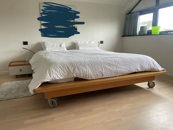 Image 1 of Ligne Roset bed + nachtkastjes