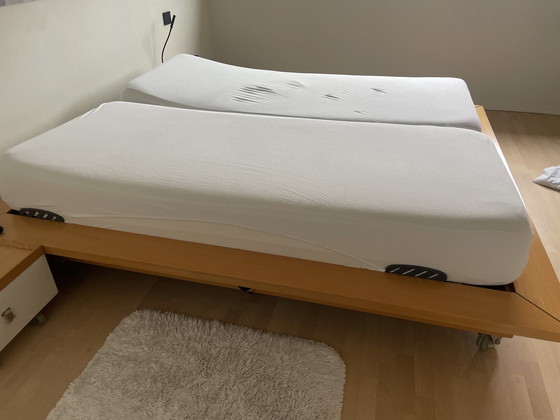 Image 1 of Ligne Roset bed + nachtkastjes