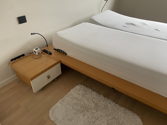 Image 1 of Ligne Roset bed + nachtkastjes