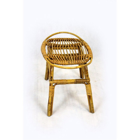 Image 1 of Vintage rotan woonkamer set, Tsjecho-Slowakije 1960