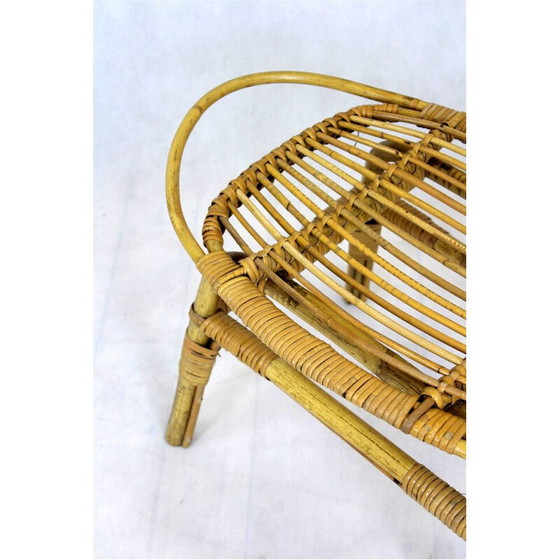 Image 1 of Vintage rotan woonkamer set, Tsjecho-Slowakije 1960