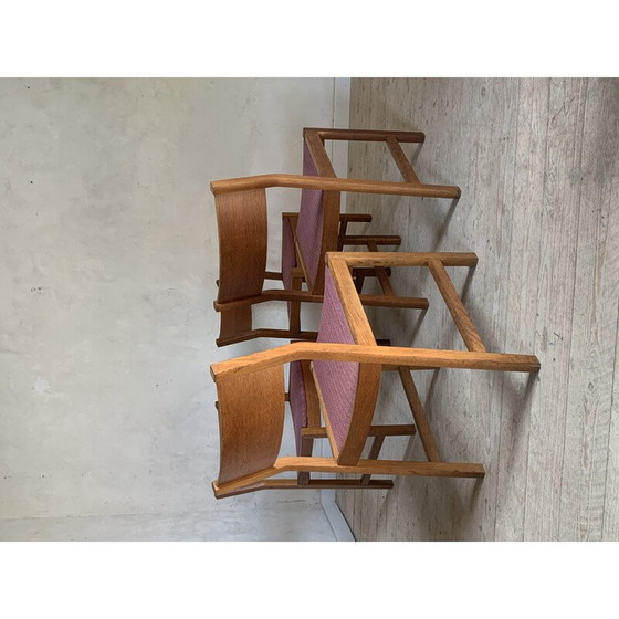 Set van 4 vintage geoliede massief eiken stoelen door Borge Mogenson voor Søborg Møbelfabrik, Denemarken (photo 8 of 9)