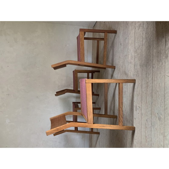 Set van 4 vintage geoliede massief eiken stoelen door Borge Mogenson voor Søborg Møbelfabrik, Denemarken (photo 9 of 9)
