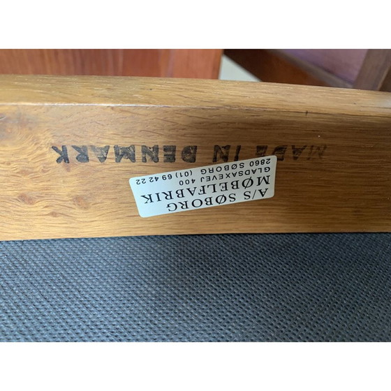 Set van 4 vintage geoliede massief eiken stoelen door Borge Mogenson voor Søborg Møbelfabrik, Denemarken (photo 7 of 9)