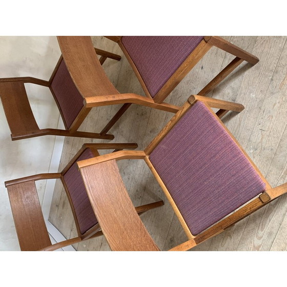 Set van 4 vintage geoliede massief eiken stoelen door Borge Mogenson voor Søborg Møbelfabrik, Denemarken (photo 6 of 9)