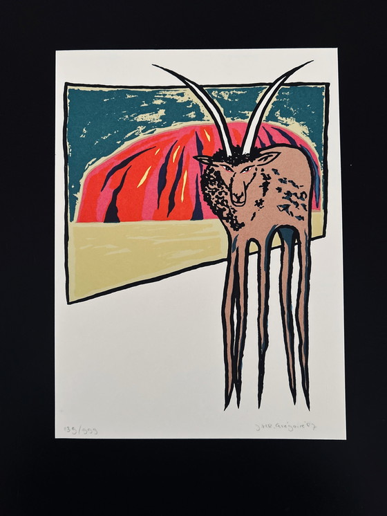 Image 1 of Zeefdruk Jacques Grégoire