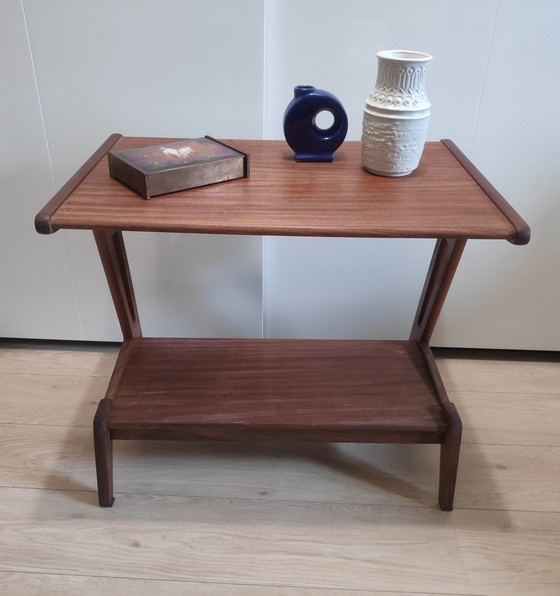 Image 1 of Vintage Bijzettafel / Tvmeubel / Tafeltje /  Teak