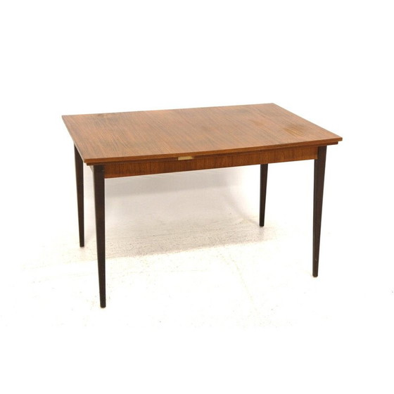 Image 1 of Vintage uitschuifbare "portfolio" tafel in teak en beuken, Zweden 1950