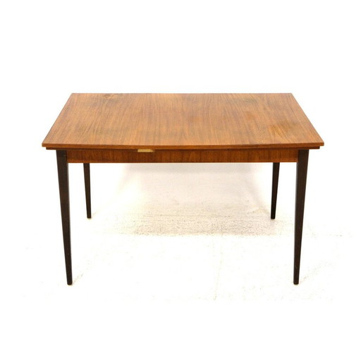 Vintage uitschuifbare "portfolio" tafel in teak en beuken, Zweden 1950