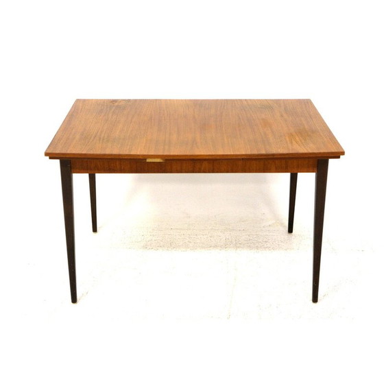 Image 1 of Vintage uitschuifbare "portfolio" tafel in teak en beuken, Zweden 1950