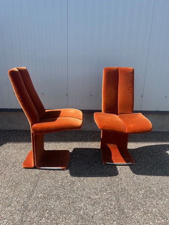 Image 1 of Paar Italiaanse stoelen 1970