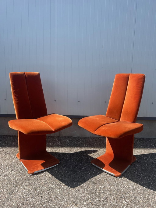 Paar Italiaanse stoelen 1970