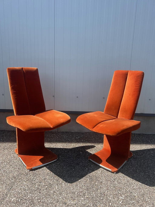 Paar Italiaanse stoelen 1970