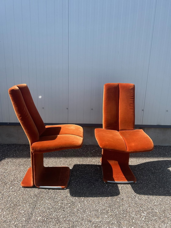 Image 1 of Paar Italiaanse stoelen 1970