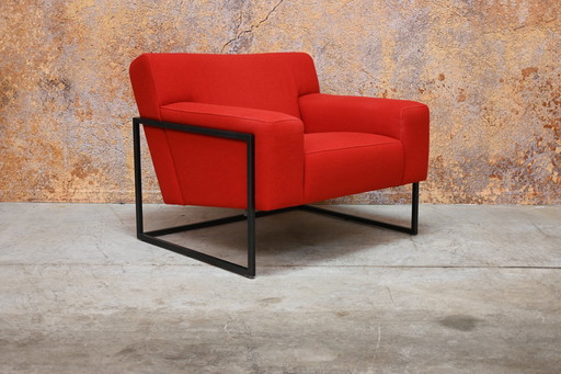 Rode Stoffen Leolux Adartne Design Fauteuil