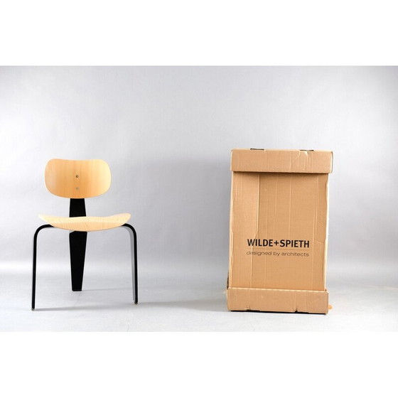 Image 1 of Vintage SE42 bijzetstoel in beukenhout van Egon Eiermann voor Wilde en Spieth, Duitsland 1959