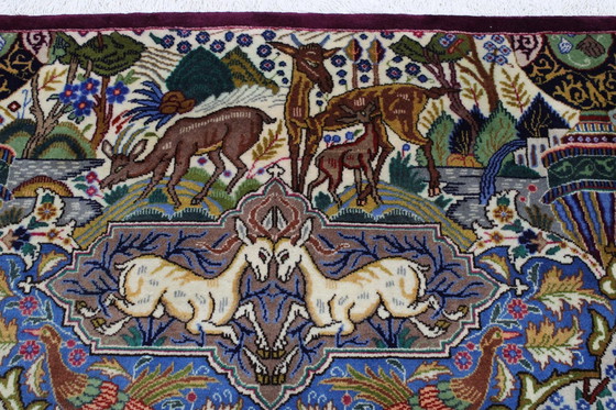 Image 1 of Origineel handgeknoopt Perzisch tapijt Kashmar Fine Paradise Design 393 X 300 Cm Topconditie