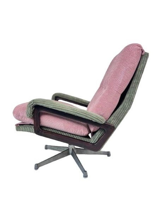 Draaifauteuil ‘King’ Chair Strässle André Van Den Breuck Roze En Groen