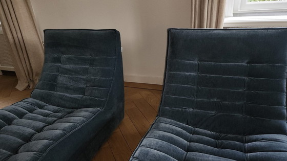 Image 1 of 2x Calia Italia Foxtrot Ligfauteuils Chaise Longue