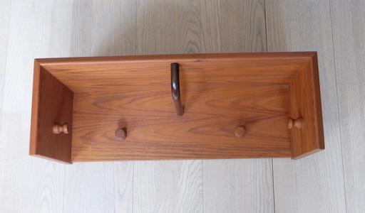 Kapstok Hoedenrek teak VILDBJERG Mid Century