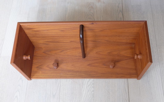 Image 1 of Kapstok Hoedenrek teak VILDBJERG Mid Century