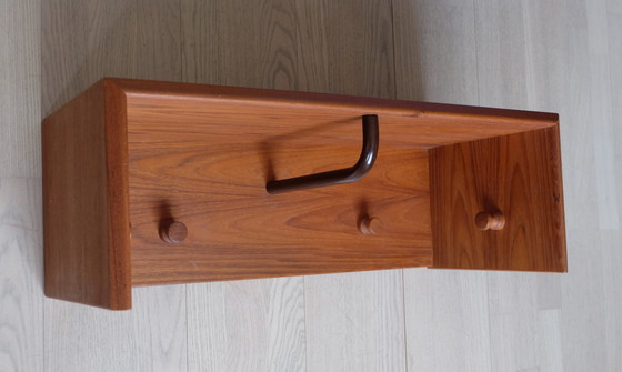 Image 1 of Kapstok Hoedenrek teak VILDBJERG Mid Century