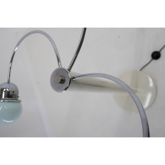 Image 1 of Vintage Space Age vloerlamp van metaal met 3 armen, Italië 1960