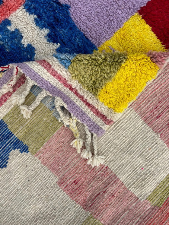 Image 1 of Modern Kleurrijk Marokkaans Vloerkleed 210x290 cm