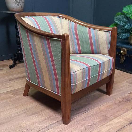 Image 1 of Vintage Stoffen Clubfauteuil