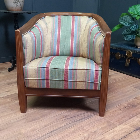 Image 1 of Vintage Stoffen Clubfauteuil