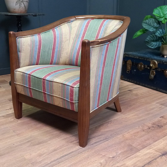 Image 1 of Vintage Stoffen Clubfauteuil