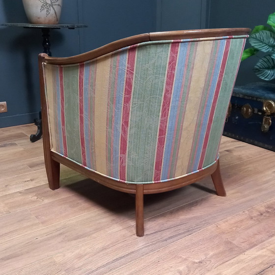 Image 1 of Vintage Stoffen Clubfauteuil